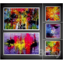 Frame - Collection of paintings _quot_Abstract_quot_ 2 