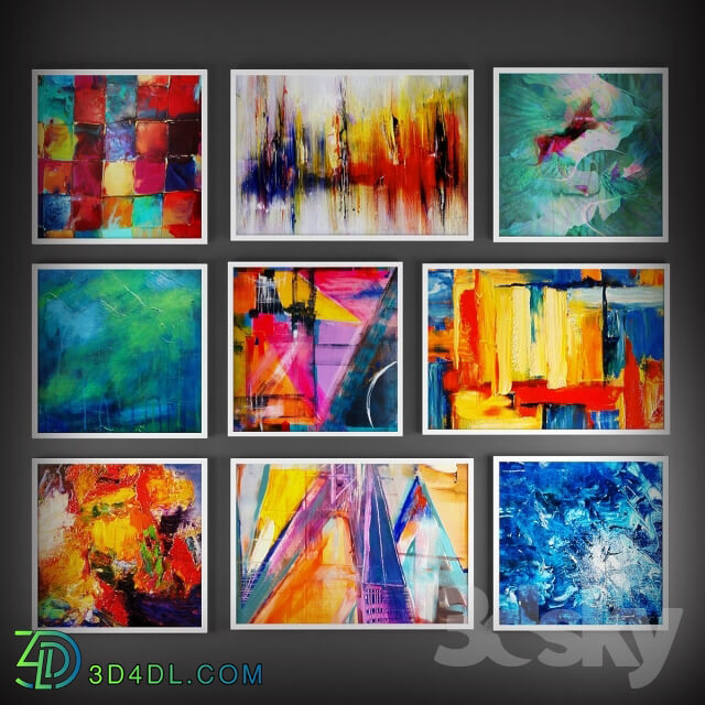 Frame - Collection of paintings _quot_Abstract_quot_ 2