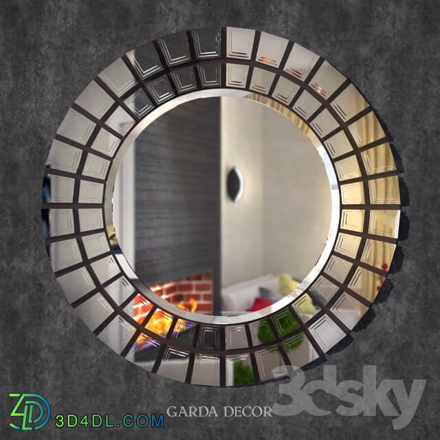 Mirror - Mirror decorative round Garda Decor