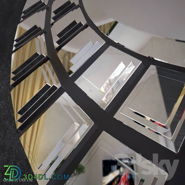 Mirror - Mirror decorative round Garda Decor