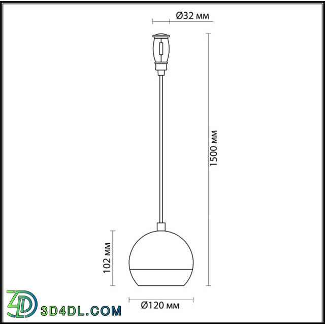 Ceiling light - Pendant light ODEON LIGHT 3801_1_ 3801 _ 1L CEMETA