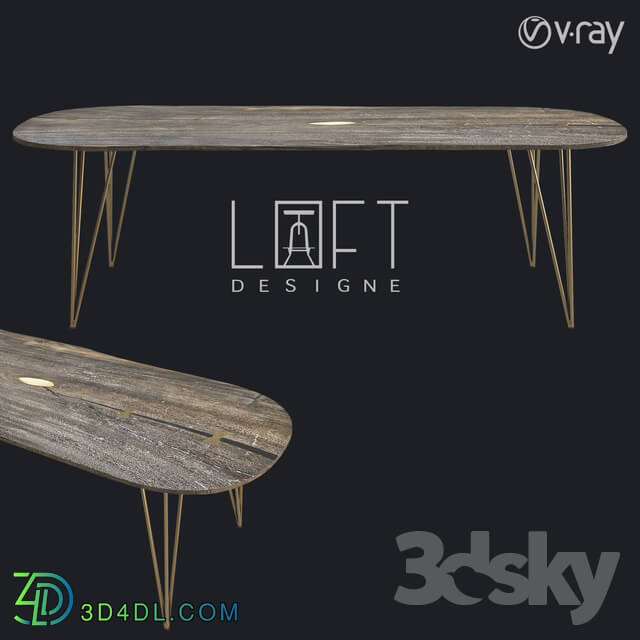 Table - Dining table LoftDesigne 6201 model