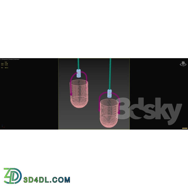 Ceiling light - Light Pendant With Mouth Blown Glass Bell