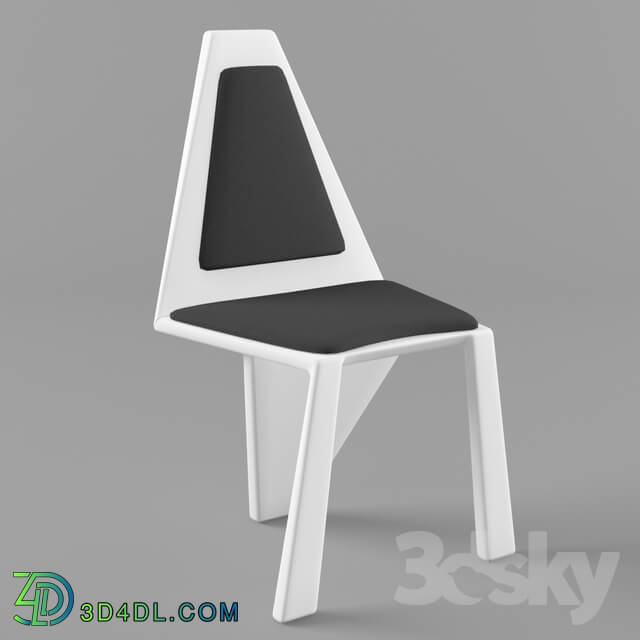 Chair - Angular - 3 legged chair