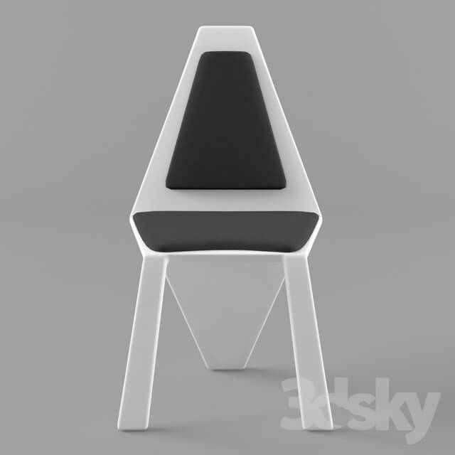 Chair - Angular - 3 legged chair