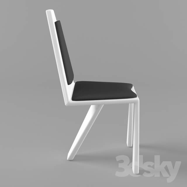 Chair - Angular - 3 legged chair