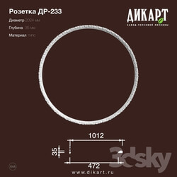 Decorative plaster - www.dikart.ru Dr-233 D2024x35mm 7.8.2019 