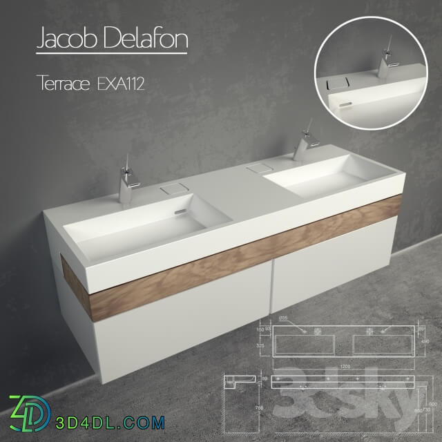 Bathroom furniture - Jacob Delafon Terrace EXA112