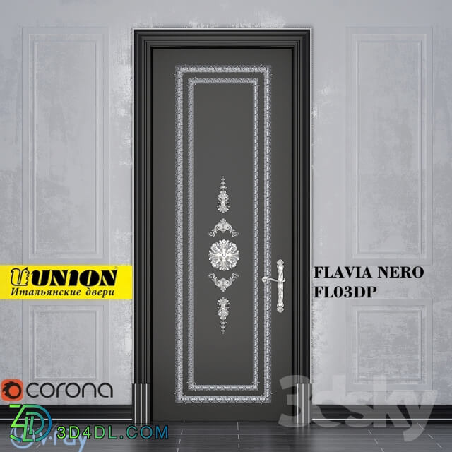 Doors - The door FLAVIA FL03DP Nero