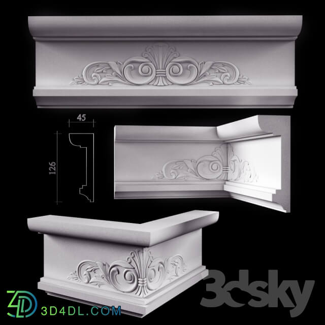 Decorative plaster - Cornice