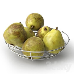 Food and drinks - Pears in metal vase 