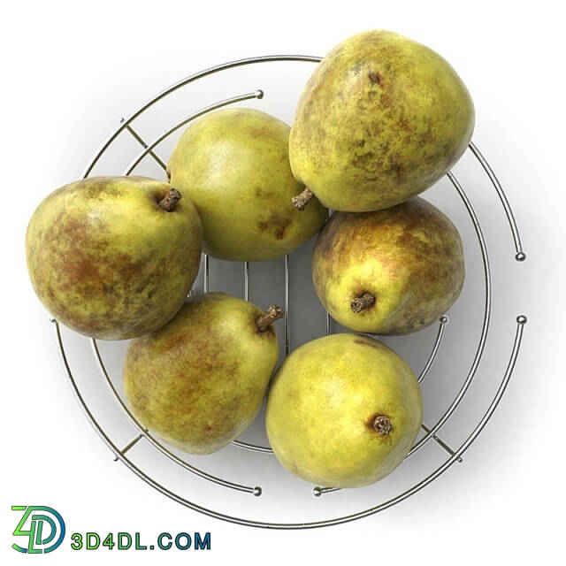 Food and drinks - Pears in metal vase