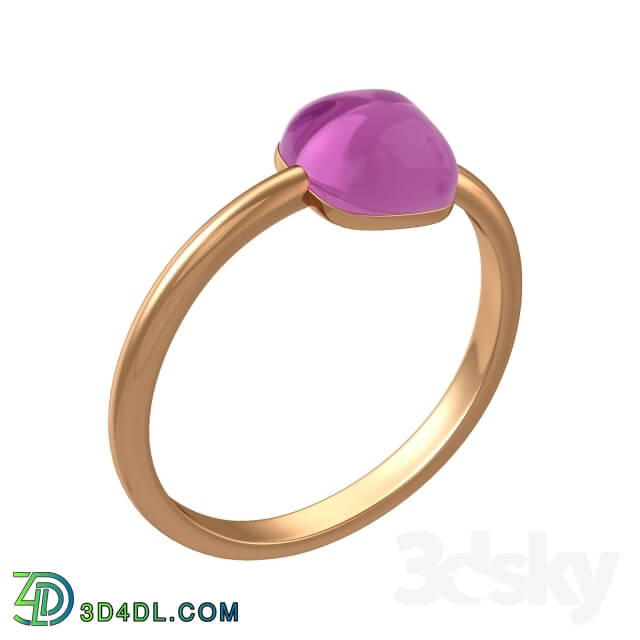 Other decorative objects - Gold ring with amethyst Dusson collection Lollypop