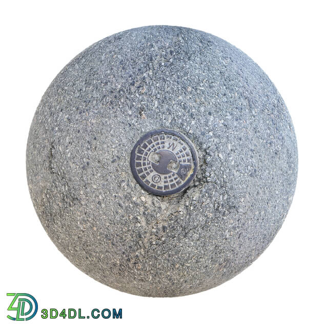 CGaxis-Textures Asphalt-Volume-15 grey asphalt with metal plate (01)