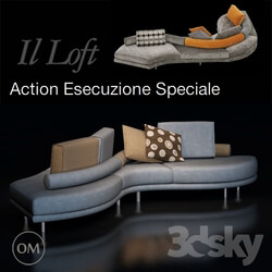 Sofa - L Loft_ sofa action esecuzione 