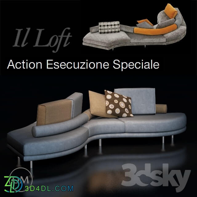 Sofa - L Loft_ sofa action esecuzione