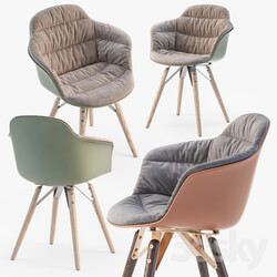 Chair - Bontempi Mood covered armchair 