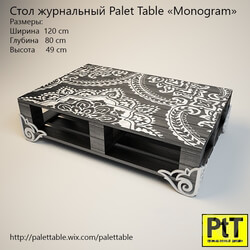 Table - Palet Table _quot_Monogram_quot_ 