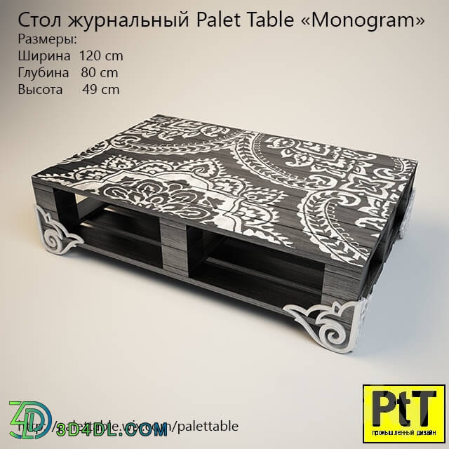 Table - Palet Table _quot_Monogram_quot_