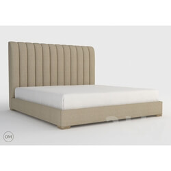 Bed - Harlan king size bed 5001K Beige 
