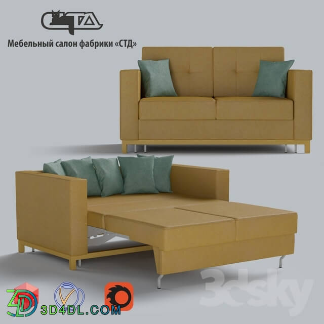 Sofa - OM Sofa bed _Luxury-1 Slim_. Models from the Factory of upholstered furniture _STD_.