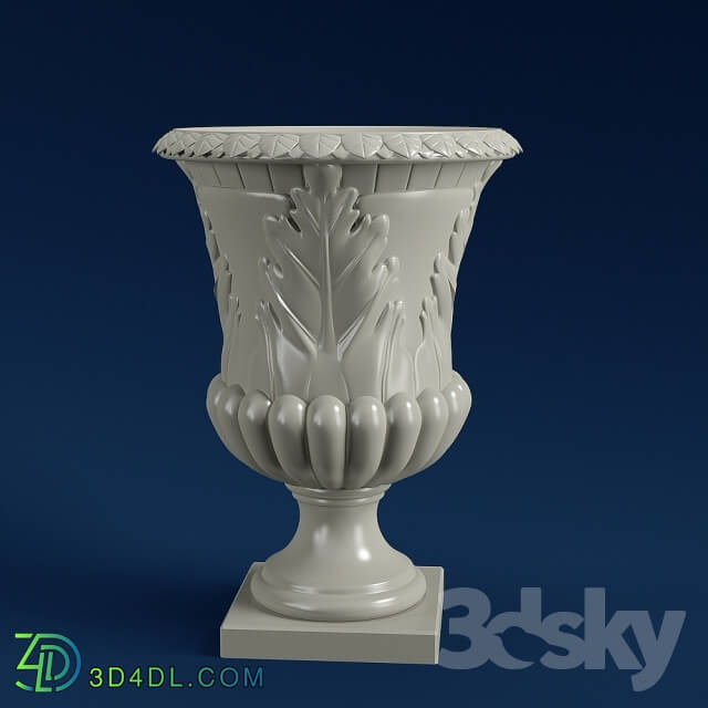 Vase - Italian vase green pearl