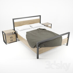 Bed - Bed with thumbs _Industrial_ 