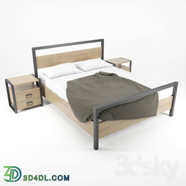 Bed - Bed with thumbs _Industrial_