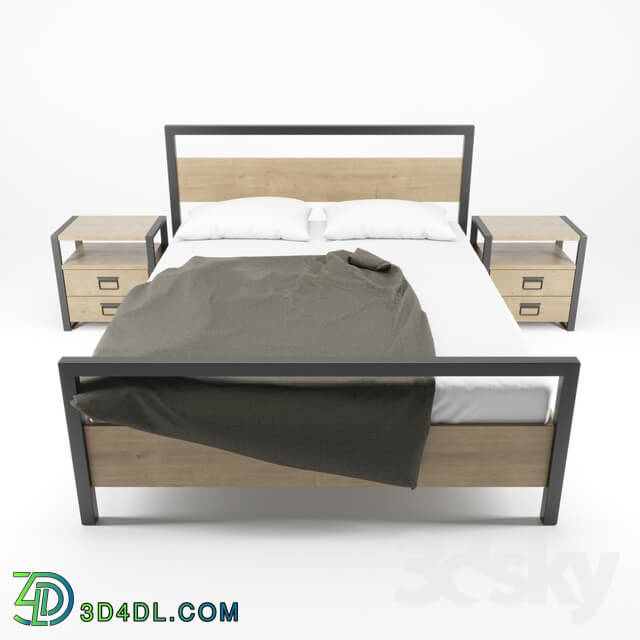 Bed - Bed with thumbs _Industrial_