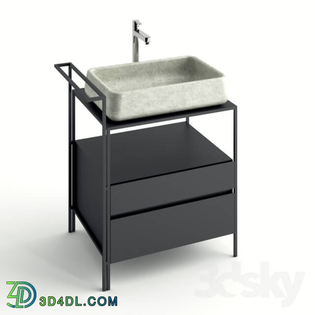 Bathroom furniture - Concrete sink bathroom furniture