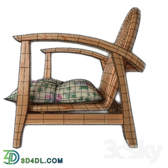 Arm chair - wooden chair