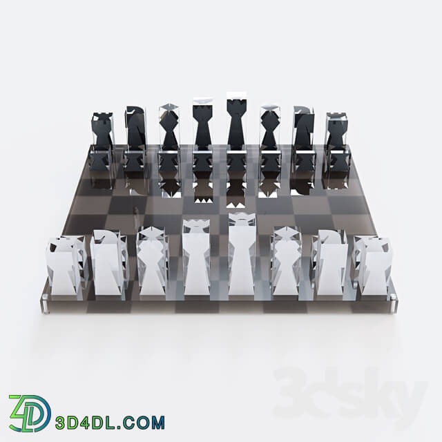 Other decorative objects - Acrylic Chess Set