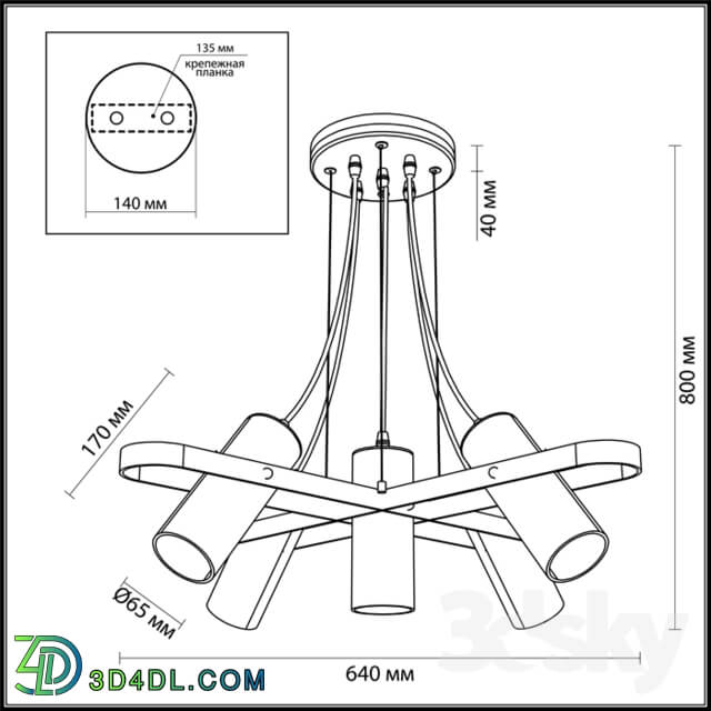 Ceiling light - Lumion 3714_5a Claire