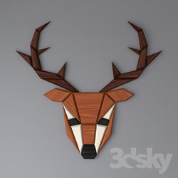Other decorative objects - The decor on the wall. Deer. 