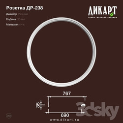 Decorative plaster - www.dikart.ru Dr-238 D1534x35mm 7.8.2019 
