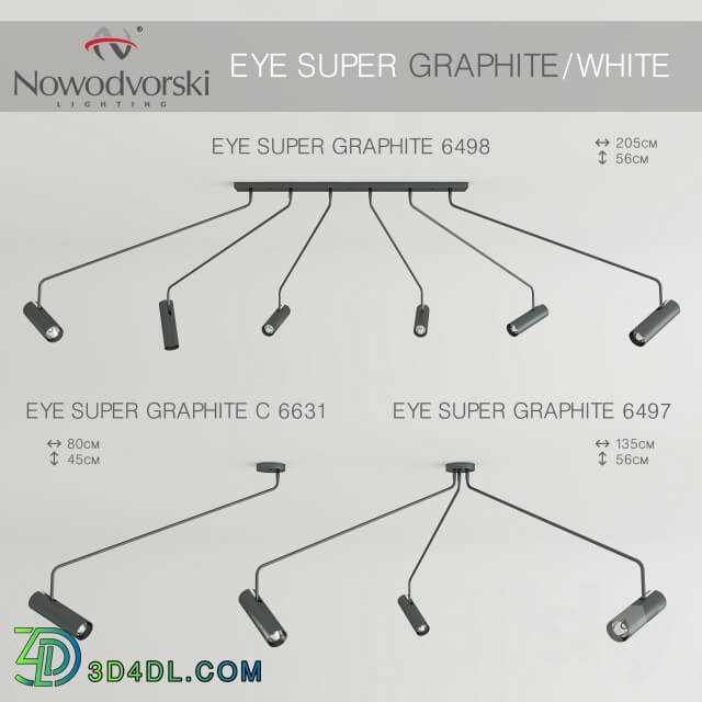 Ceiling light - Nowodvorski EYE SUPER GRAPHITE