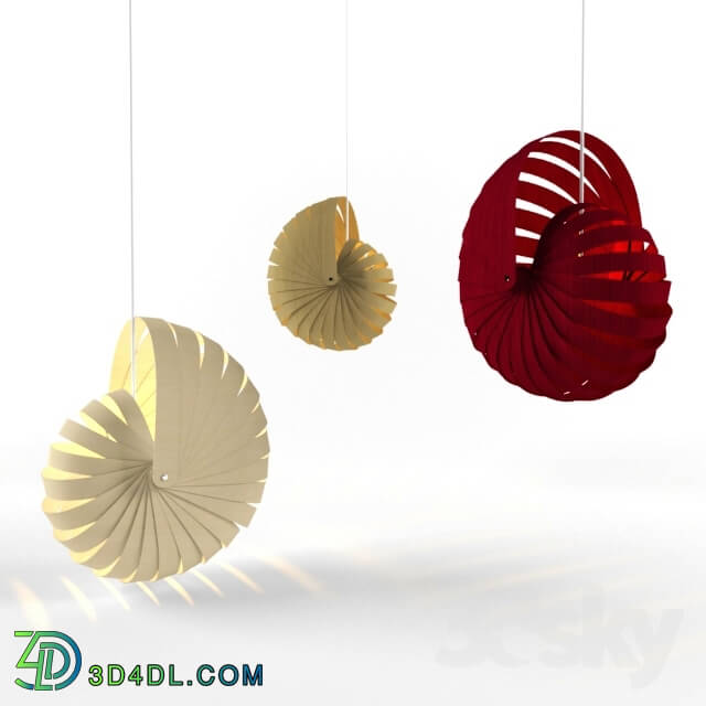 Ceiling light - Nautilus-hanging lampshade _kitset_