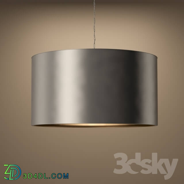 Ceiling light - Restoration hardware Antiqued Metal Drum Pendant