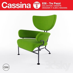 Arm chair - Cassina Tre Pezzi 