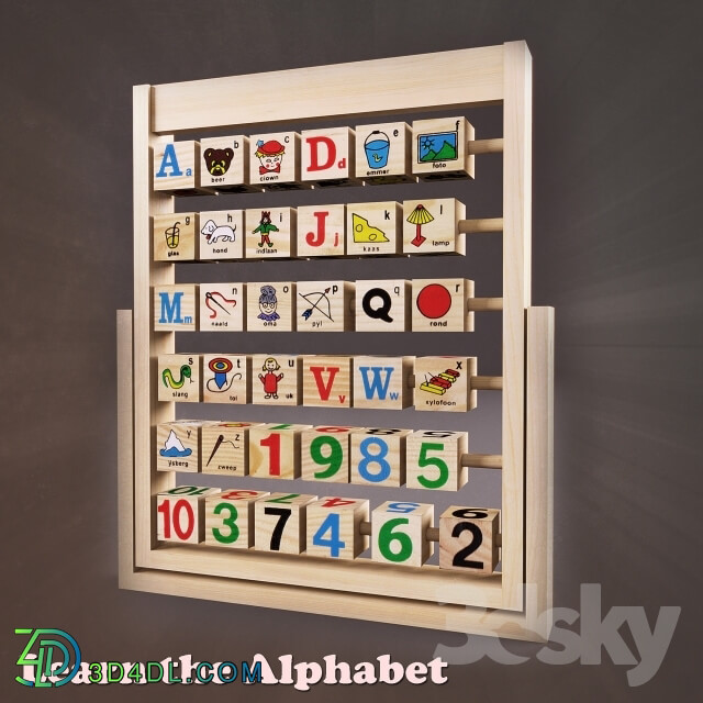 Toy - Wooden Alphabet_ ABC for Kids