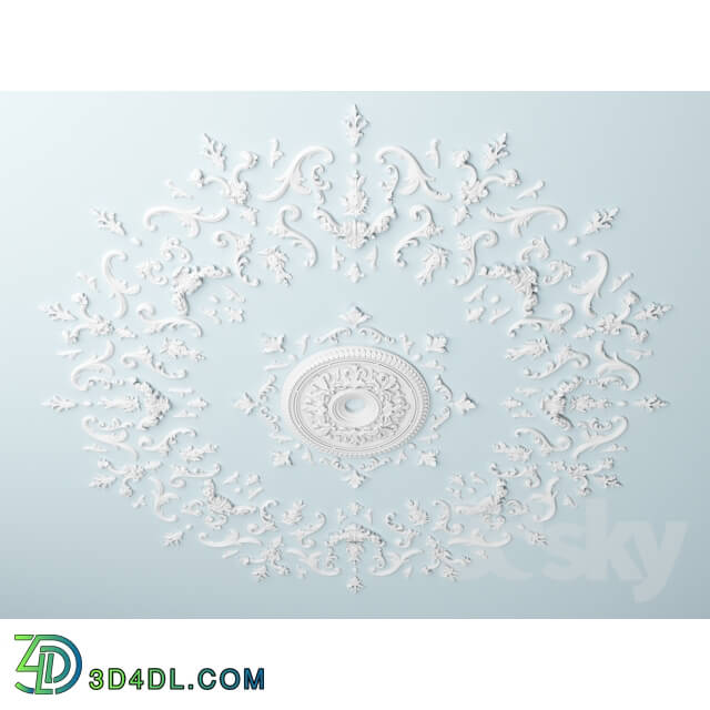 Decorative plaster - DR-189_D2310mm