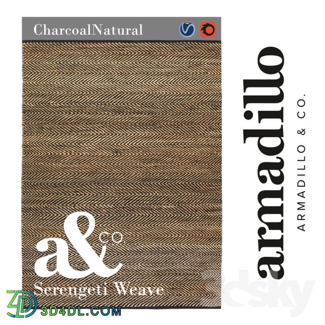 Carpets - Carpet Armadello _ Co _ Serengeti Weave _ CharcoalNatural