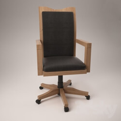 Arm chair - Wooden office chair Swivel H319-01A 