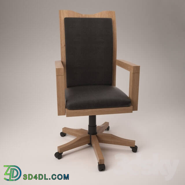 Arm chair - Wooden office chair Swivel H319-01A