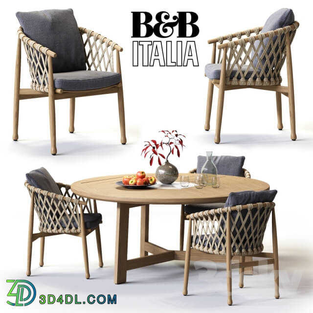 Table _ Chair - B_B Italia GINESTRA Round Table