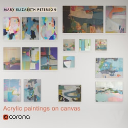 Frame - A set of abstract paintings by Mary Elizabeth Peterson _Vol.2_ 