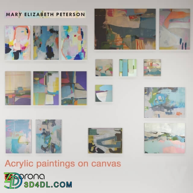 Frame - A set of abstract paintings by Mary Elizabeth Peterson _Vol.2_