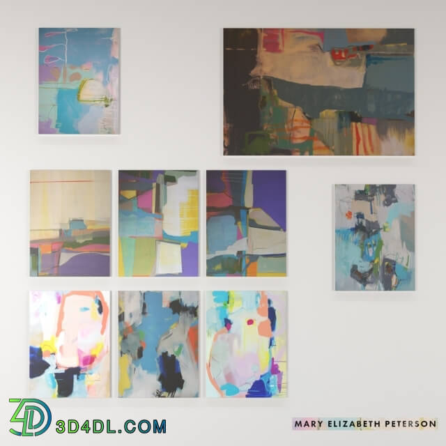 Frame - A set of abstract paintings by Mary Elizabeth Peterson _Vol.2_