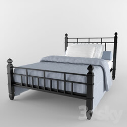 Bed - Wrought iron bed size 120x200 cm 