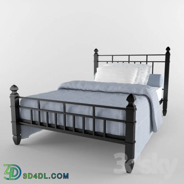 Bed - Wrought iron bed size 120x200 cm